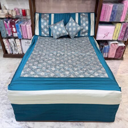 Silk Bedcover New Beauty Design with 2 pillow cover & 2 cushion cover
